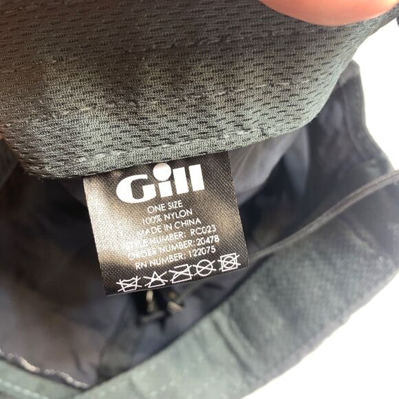 Gill Race Collection Hat Black Athletic Mens Womens Unisex Athleisure Race - Picture 7 of 8